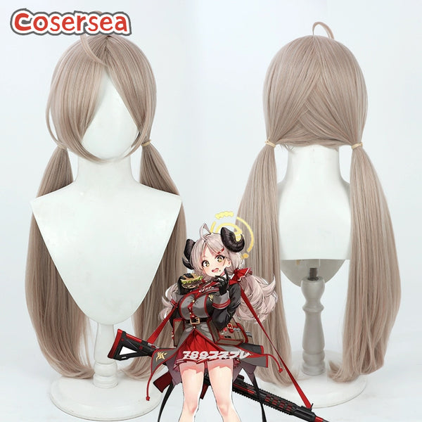 Cosersea Blue Archive Izumi Shishidou 65cm Long Mixed Pink Brown Cosplay Wigs