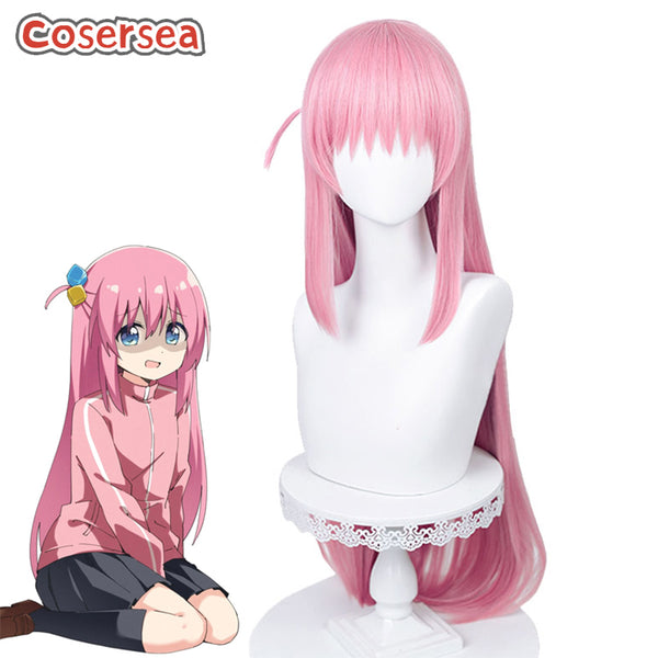 Bocchi the Rock! Hitori Gotou 90cm Long Pink Cosplay Wigs
