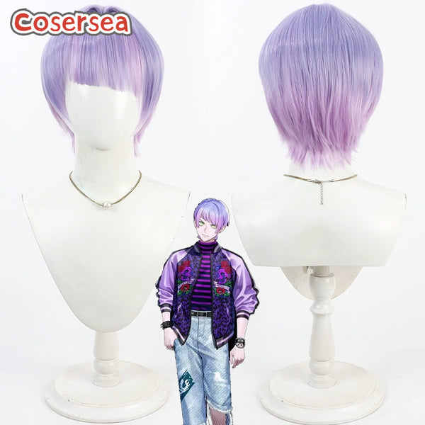 Cosersea Break My Case Urara Manami 30cm Mixed Light Purple Cosplay Wigs