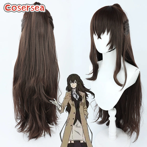Bungo Stray Dogs Dazai Osamu 100cm Brown Cosplay Wigs