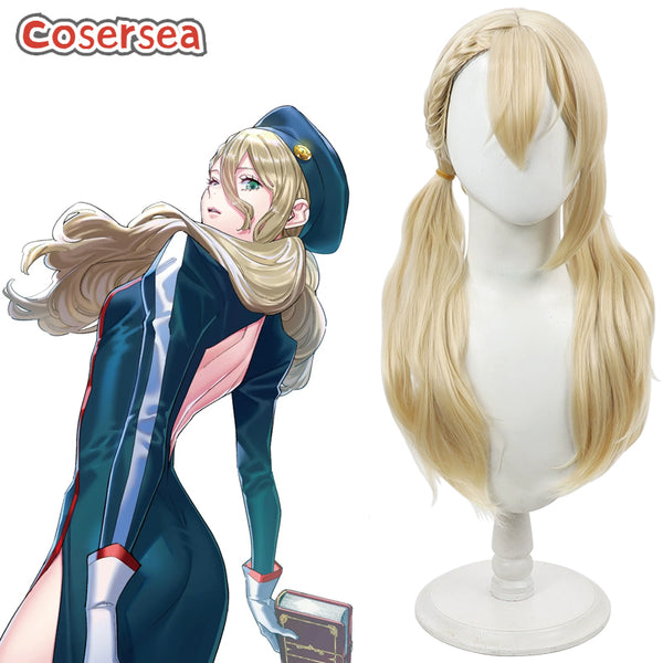Chained Soldier Varvara Pilipenko 55cm Blonde Ponytail Cosplay Wigs