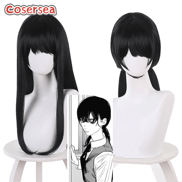 Chainsaw Man Mitaka Asa 60cm Black Cosplay Wigs