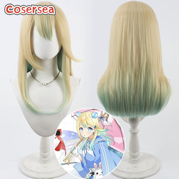 Cosersea Compass: Combat Providence Analysis System Aoharu Alice 55cm Blonde Mixed Green Cosplay Wigs