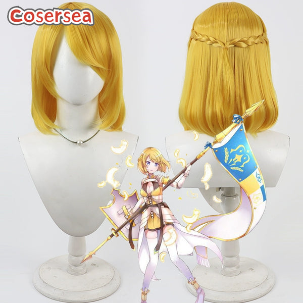 Cosersea Compass: Combat Providence Analysis System Jeanne d'Arc Short Gold Blonde Cosplay Wigs