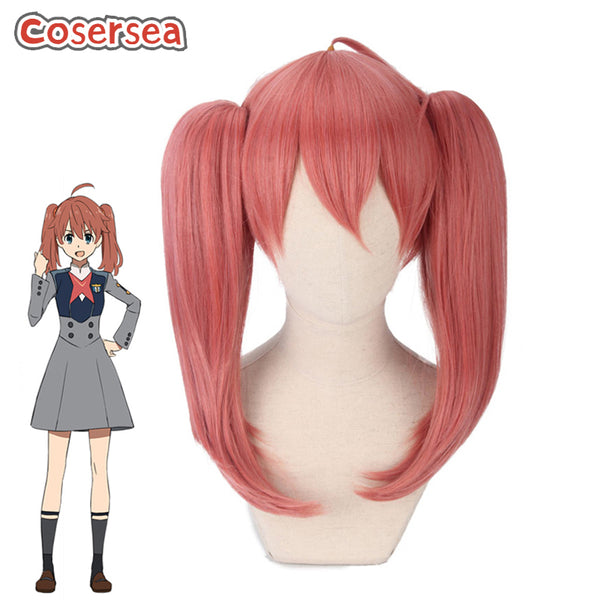 DARLING in the FRANXX Orange Red Ponytail Cosplay Wigs