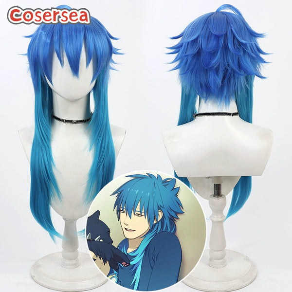 DRAMAtical Murder Seragaki Aoba 60cm Blue Cosplay Wigs