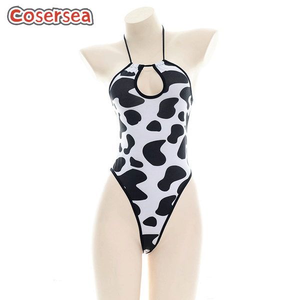 Dairy Cow Hanging Neck Women's Sexy Private Underwear Cute Onesie