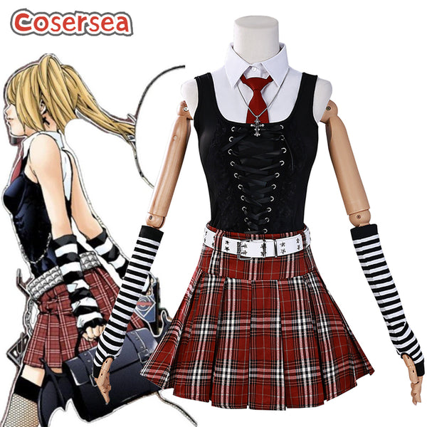 Cosersea Death Note Misa Amane Halloween Women JK Set Cosplay Costume