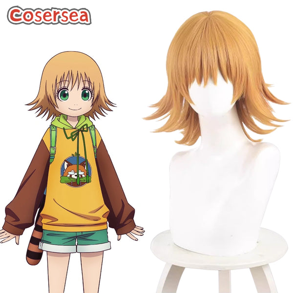 Dekin no Mogura Yaeko Kirihara 35cm Orange Cosplay Wigs