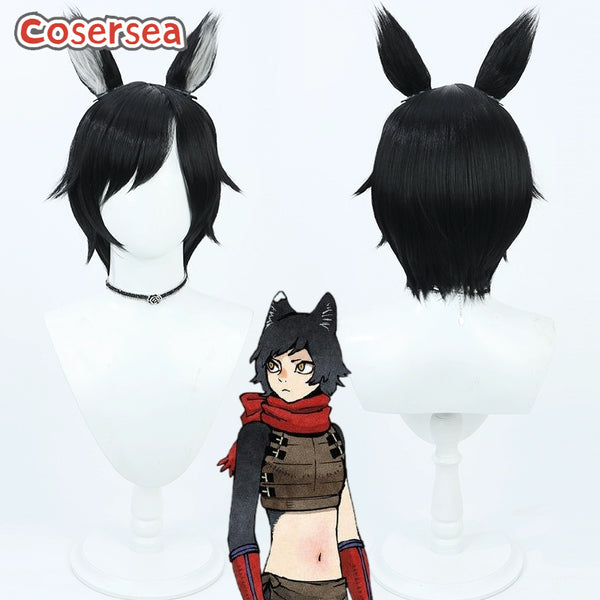 Delicious in Dungeon Izutsumi 30cm Black Cosplay Wigs