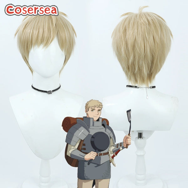 Delicious in Dungeon Laios Touden 30cm Blonde Cosplay Wigs