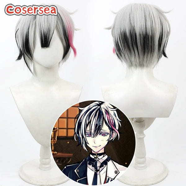 Devil Butler with Black Cat English Berrien Cliane Mixed Color Cosplay Wigs