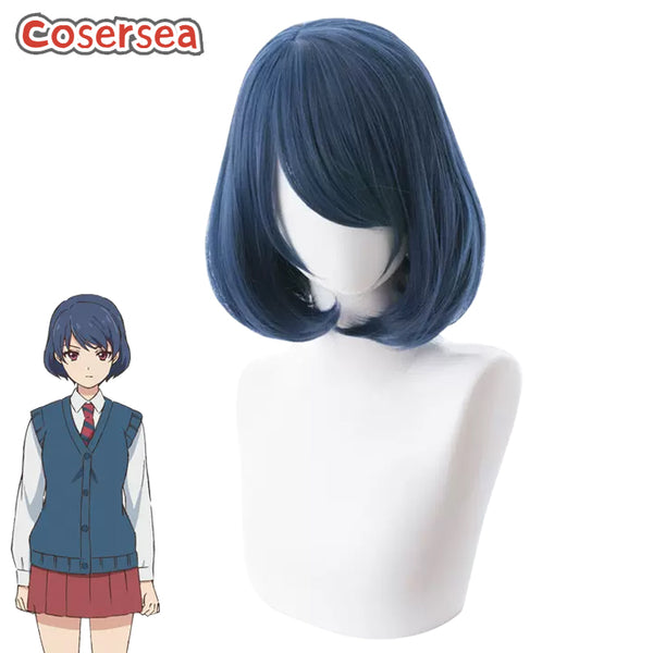 Domestic na Kanojo Rui Tachibana 33cm Short Blue Cosplay Wigs