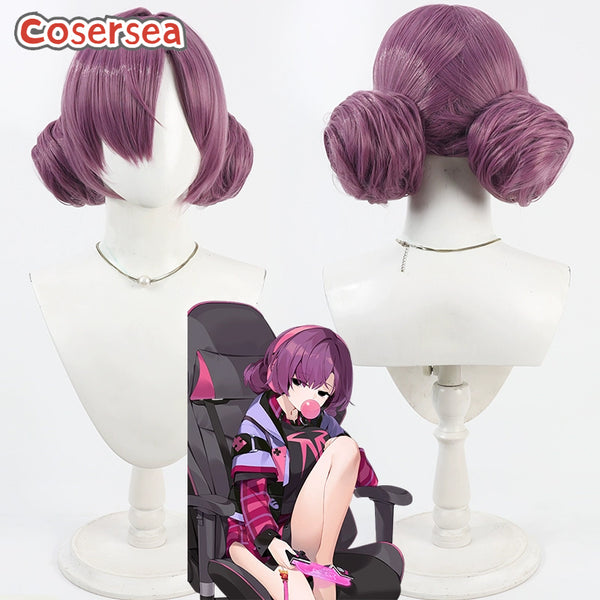 Cosersea Eternal Return: Black Survival Niah Purple Cosplay Wigs With Buns