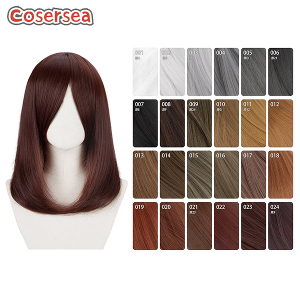 Over 100 Colors Fashion Classic 40cm Long Straight Anime Cosplay Wigs