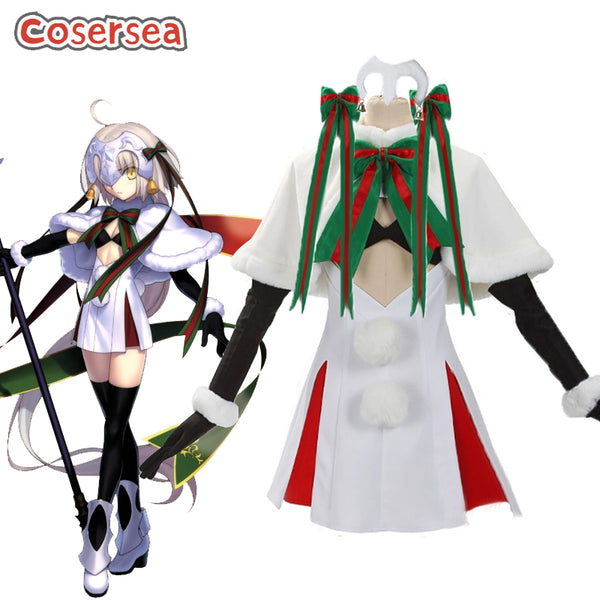 Cosersea Fate Grand Order Jeanne d'Arc Christmas Dress Cosplay Costume