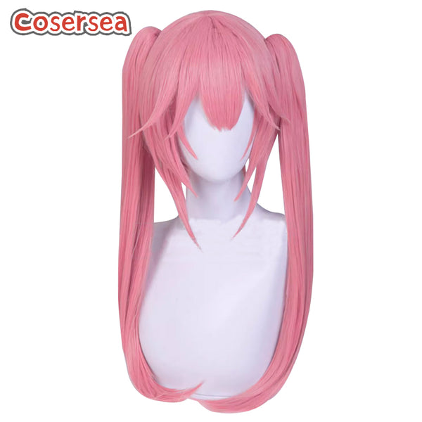 Fate/GrandOrder Tamamo no Mae 60cm Pink Ponytail Cosplay Wigs