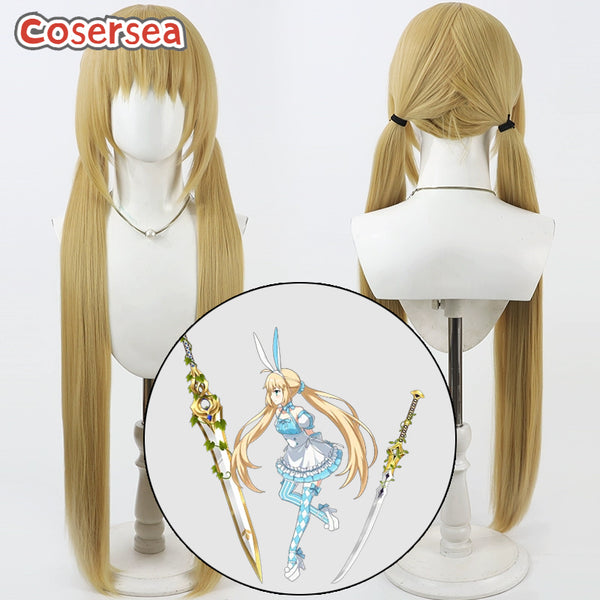 Cosersea Fate FGO Altria Caster 100cm Long Blonde Brown Cosplay Wigs