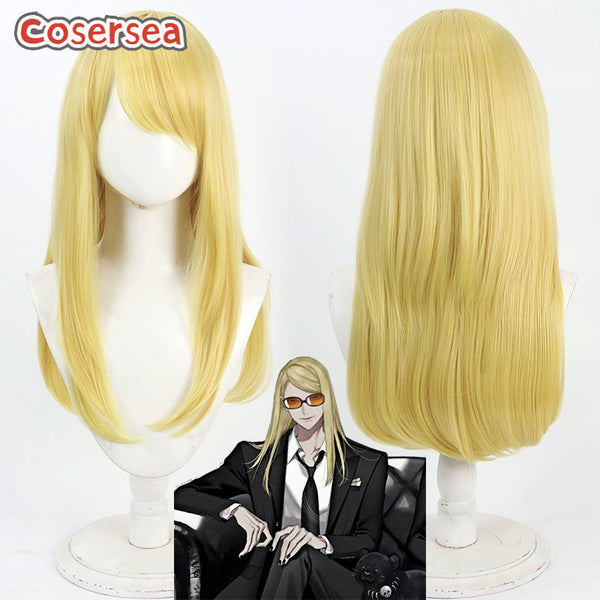 Fate FGO Tezcatlipoca 60cm Long Blonde Cosplay Wigs