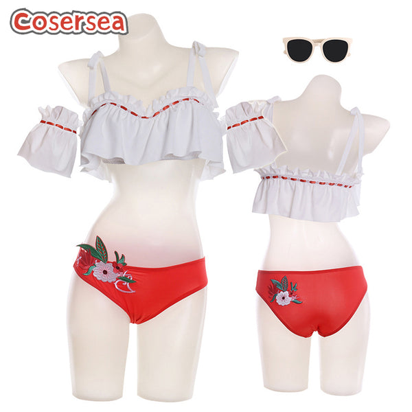 Final Fantasy FF14 Endless Summer Attire Swimsuit Cosplay Costume