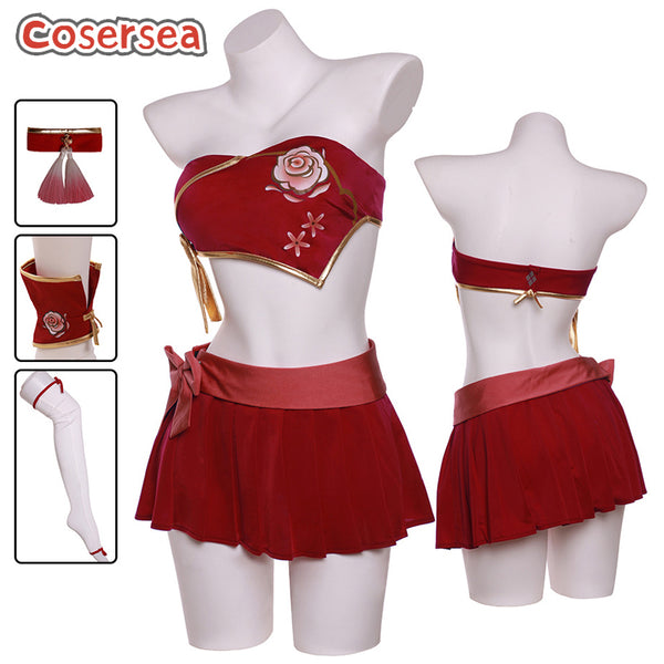 Final Fantasy XIV FF14 Eorzea Database Faire Joi Swimsuit Cosplay Costume