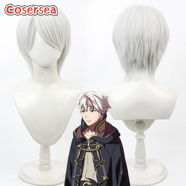Fire Emblem Robin/Reflet 30cm Silver White Cosplay Wigs