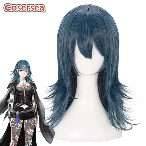 Fire Emblem: Three Houses Byleth Dark Blue Cosplay Wigs