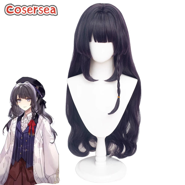 For All Time Heroine 80cm Mixed Purple Cosplay Wigs