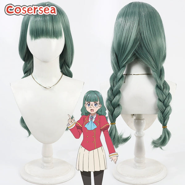 Cosersea From Bureaucrat to Villainess: Dad's Been Reincarnated! Francette Mercure 60cm Green Cosplay Wigs