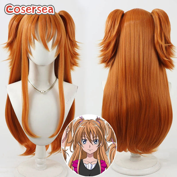 Cosersea Futari wa Pretty Cure Cure Melody Hojo Hibiki 80cm Orange Ponytail Cosplay Wigs