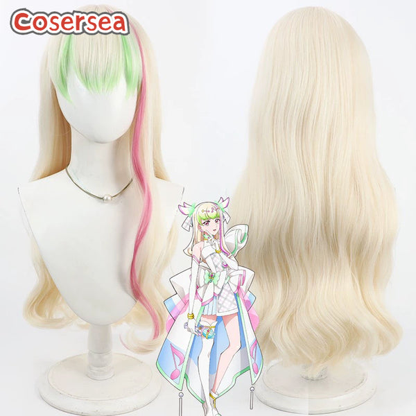 Cosersea Futari wa Pretty Cure Cure Zukyoon Purirun Light Blonde Mixed Cosplay Wigs