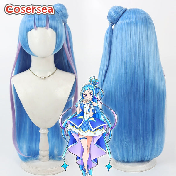 Futari wa Pretty Cure Cure Wink Aokaze Nana Cosplay Wigs