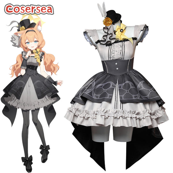 Cosersea Game Blue Archive Iochi Mari Halloween Women Dress Cosplay Costume