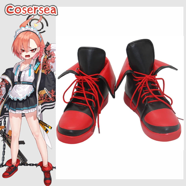 Game Blue Archive Mikamo Neru Cosplay Shoes