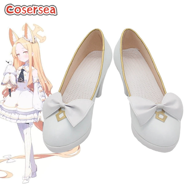 Game Blue Archive Yurizono Seia Cosplay Shoes