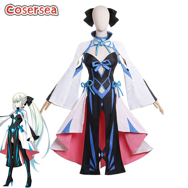 Game Fate FGO Morgan Women Dress Cosplay Costume