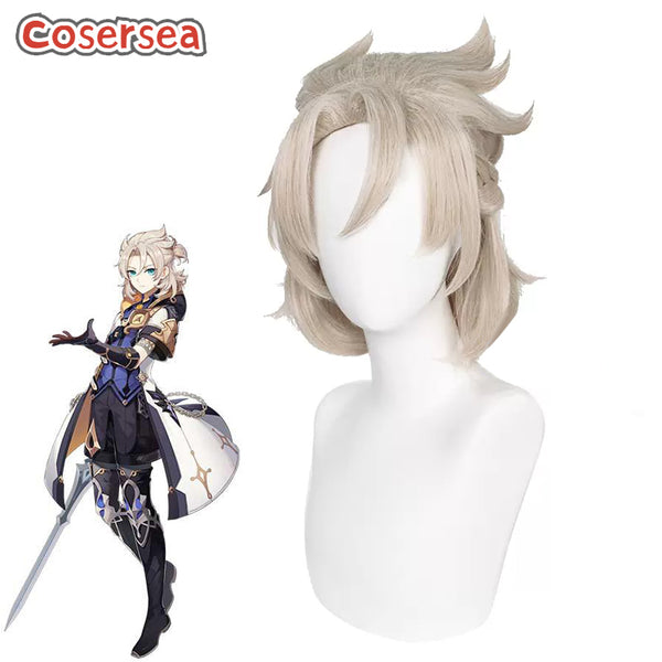 Game Genshin Impact Albedo Cosplay Wigs