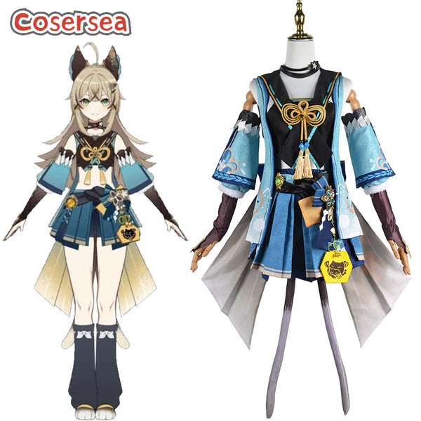 Cosersea Game Genshin Impact Kirara Halloween Women Uniform Cosplay Costume