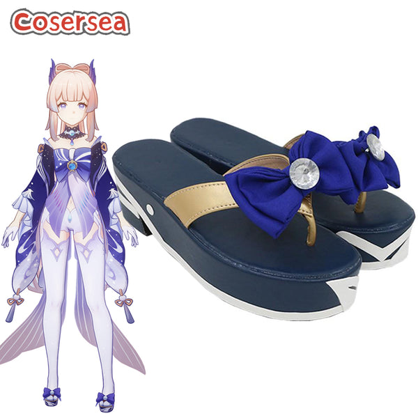 Game Genshin Impact Kokomi Cosplay Shoes