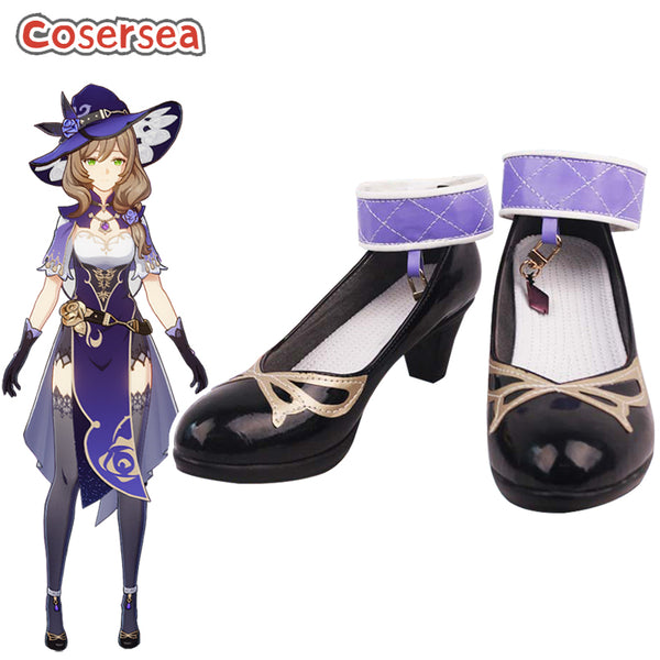 Game Genshin Impact Lisa Cosplay Shoes