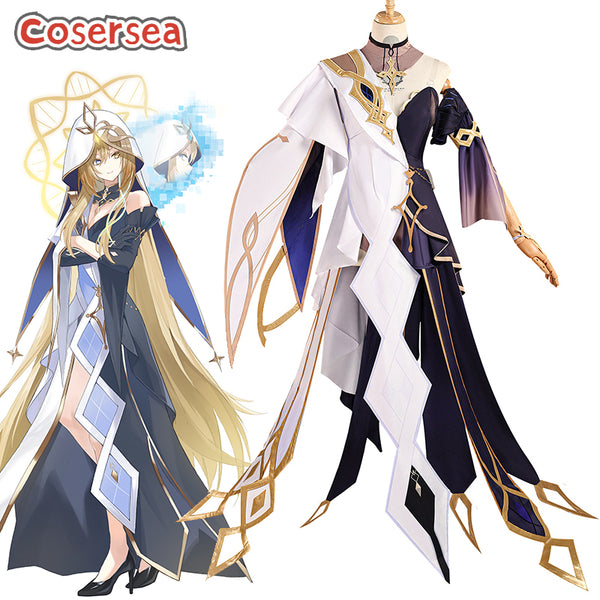 Cosersea Game Genshin Impact Naberius Ruler of Time Halloween Dress Cosplay Costume