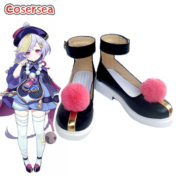 Game Genshin Impact Qiqi Cosplay Shoes