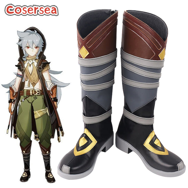 Game Genshin Impact Razor Cosplay Boot Cosplay Shoes