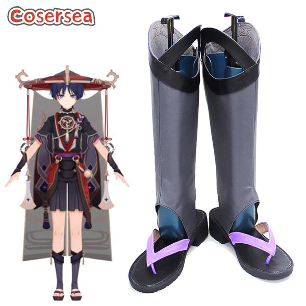 Game Genshin Impact Scaramouche Cosplay Boot Cosplay Shoes