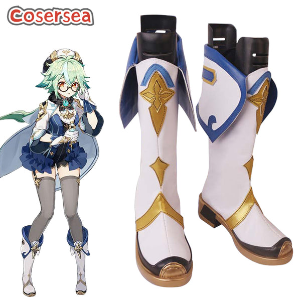 Game Genshin Impact Sucrose Cosplay Boot Cosplay Shoes