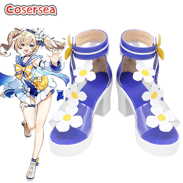 Game Genshin Impact Summertime Sparkle Barbara Cosplay Shoes