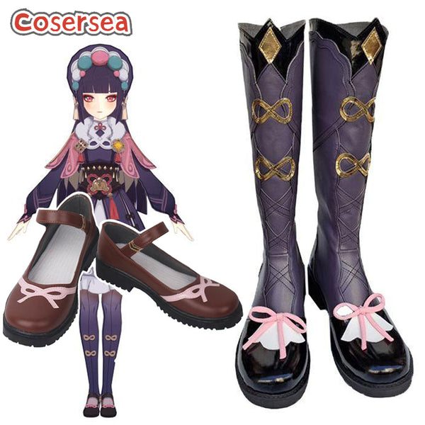 2 Styles Game Genshin Impact Yunjin Cosplay Shoes