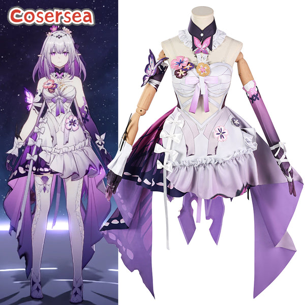 Cosersea Game Honkai: Star Rail Castorice Halloween Women  Dress Cosplay Costume