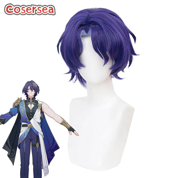 Honkai: Star Rail Dr. Ratio Men Cosplay Wigs