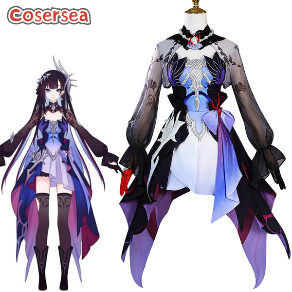 Cosersea Game Honkai: Star Rail Hysilens Halloween Women Dress Cosplay Costume